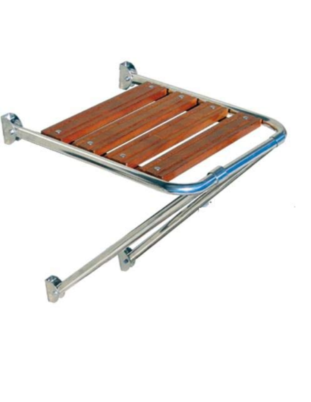 Plancetta di Poppa  per Barca in Acciaio INOX 39x45 cm