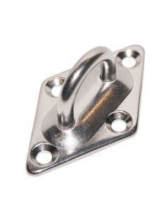 Piastra in Acciaio INOX con ponticello 37x60mm