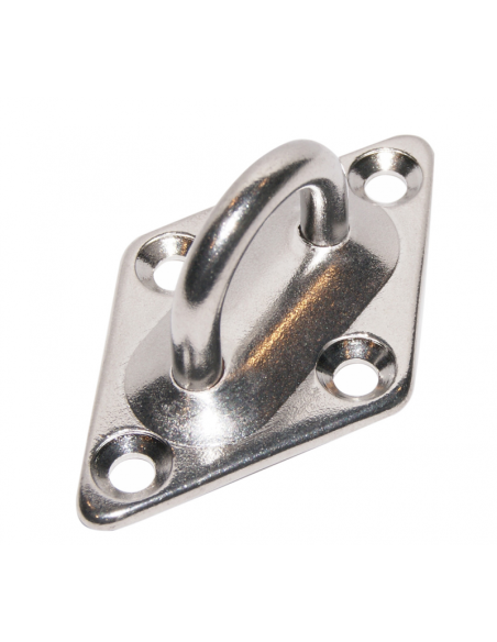 Piastra in Acciaio INOX con ponticello 37x60mm