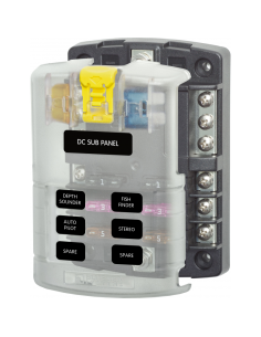 BLUE SEA SYSTEMS Scatola per fusibili barca con massa