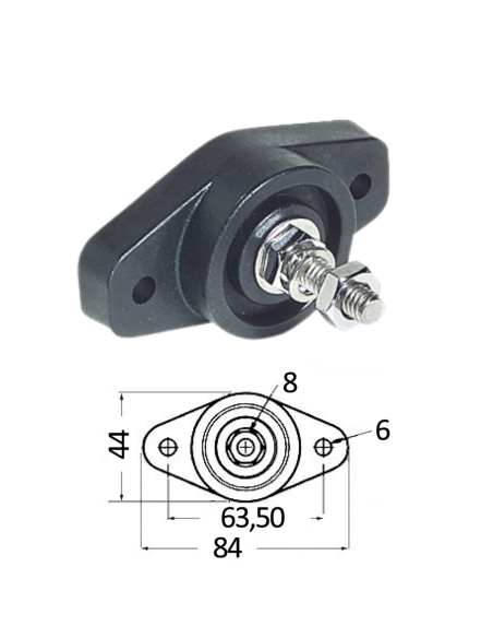 Nodo derivazione Connettore cavi alto amperaggio