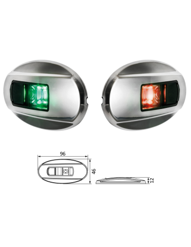 Osculati Coppia Luci di Via Led Inox ad Incasso