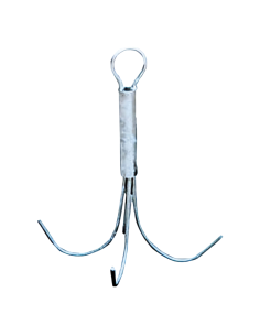 Ancora a rampino per la pesca su fondali rocciosi