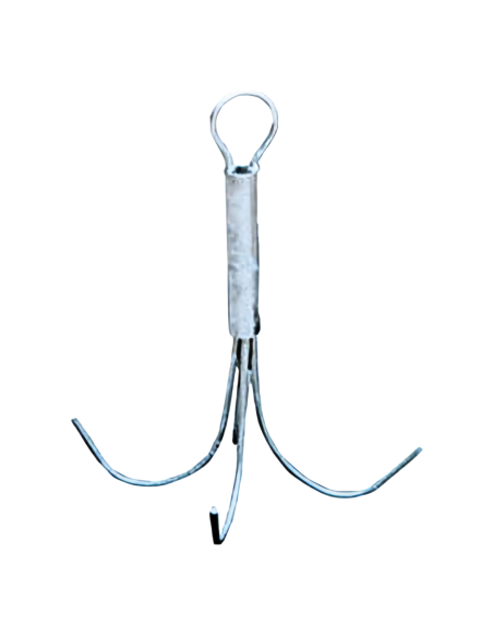 Ancora a rampino per la pesca su fondali rocciosi