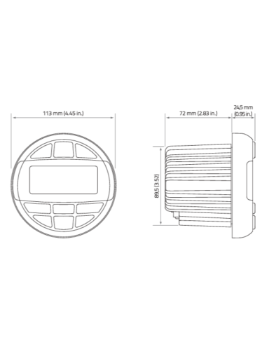 Hertz HMR 10 Radio Stereo Marine da cruscotto Bluetooth
