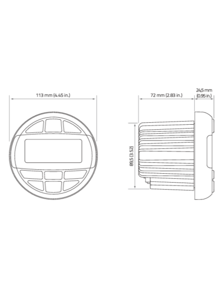 Hertz HMR 10 Radio Stereo Marine da cruscotto Bluetooth