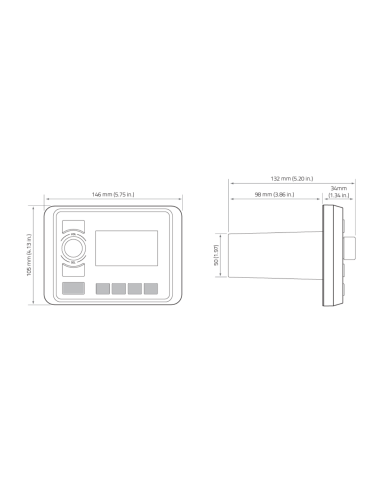 Hertz HMR 20 Radio Stereo da Barca con Display a colori