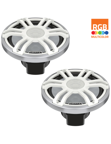 Hertz HMX 8 S-LD-SW Altoparlanti Nautici da 200W griglia Sportiva