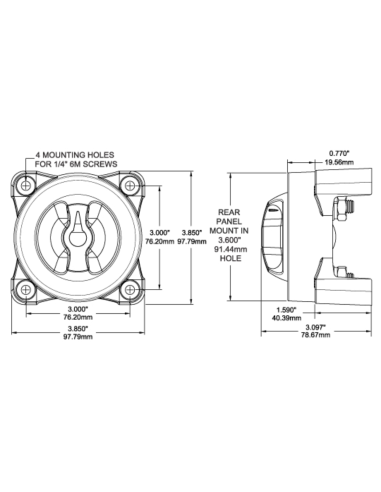 BLUE SEA SYSTEMS Stacca Batteria Bipolare