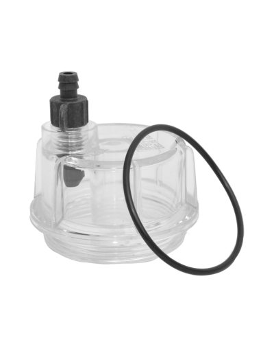 Coppetta trasparente di ricambio per filtro decantatore