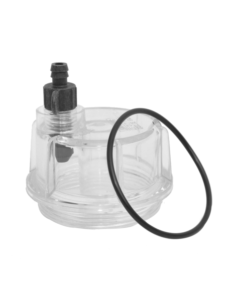 Coppetta trasparente di ricambio per filtro decantatore
