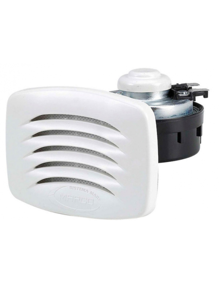 Tromba da incasso 12V con griglia bianca MARCO SM1