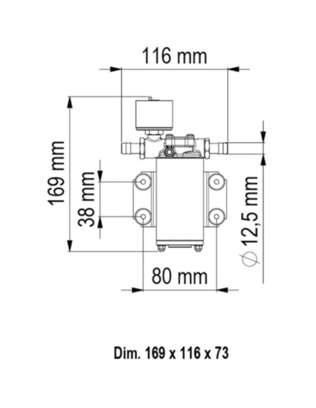 Pompa Autoclave Marco UP2/E con Controllo Elettronico 10 L/min 12/24V