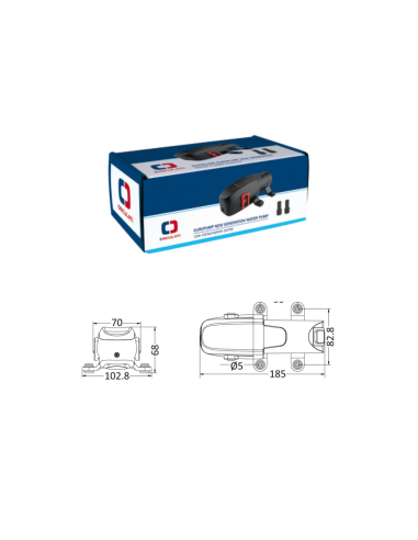 Pompa Autoclave per doccetta 12V 5,6 l/min Osculati Europump