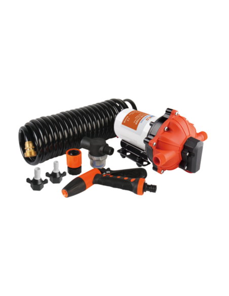 Kit Pompa Lavaggio Ponte Barca e Gommone 12V 19 lt/min