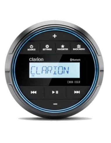 Clarion CMM-10GR Radio Stereo Marina Bluetooth IPX5/IPX3