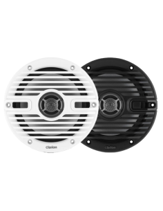 Clarion CMS-651-CWB Altoparlanti Marini 6,5" Coassiali con Griglie Bianche e Nere