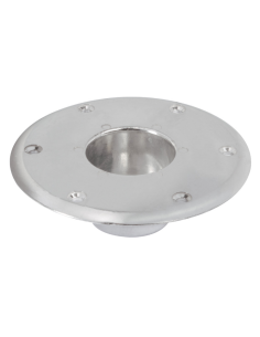 Base Pavimento Alluminio Ø160 mm per Gamba Tavolo Barca