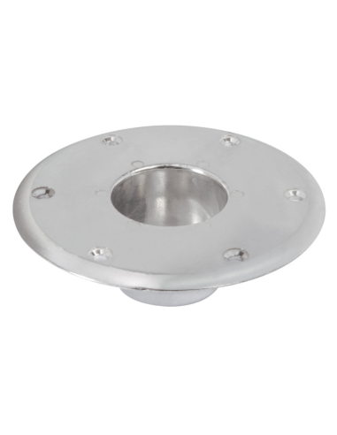 Base Pavimento Alluminio Ø160 mm per Gamba Tavolo Barca