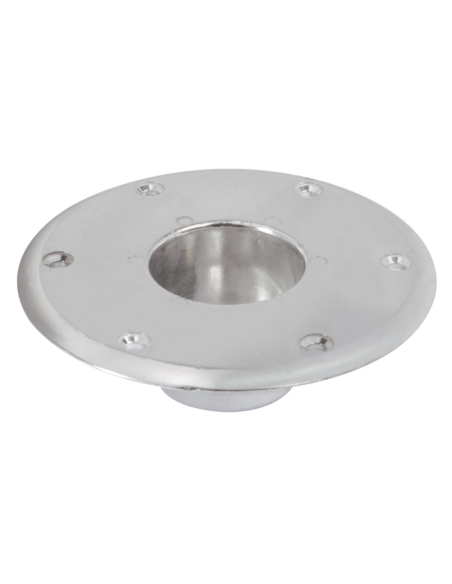 Base Pavimento Alluminio Ø160 mm per Gamba Tavolo Barca
