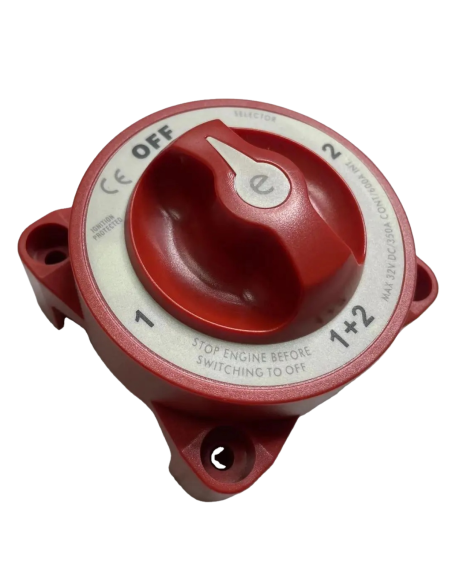 Selettore Batteria 350A – 4 Posizioni per Impianti Elettrici Marini