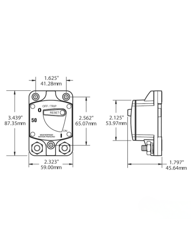 Interruttore Magnetotermico per Verricello ed Elica di Prua