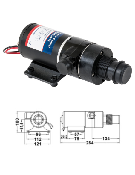 Maceratore Autoadescante 12V per WC Nautico – 45 L/min