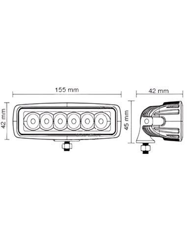 Faro LED Barca 18W IP67 – Faro Profondità LED per Imbarcazioni