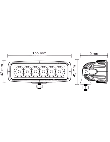 Faro LED Barca 18W IP67 – Faro Profondità LED per Imbarcazioni