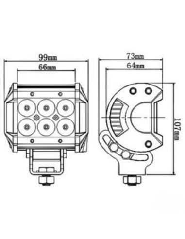 Faro LED Barca 18W IP67 Luce Intensa – Faro Profondità LED