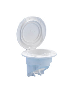 Contenitore porta doccetta universale barca bianco/nero Ø98 foro Ø70