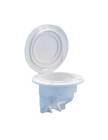 Contenitore porta doccetta universale barca bianco/nero Ø98 foro Ø70