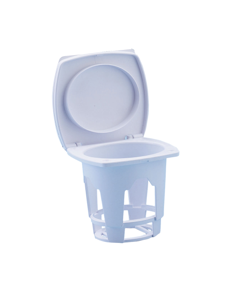 Contenitore doccia ovale bianco RAL 9003 79x69 mm