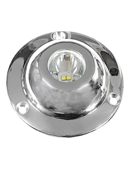Luce subacquea LED inox AISI 316 per poppa/plancetta Bianco, Blu, RGBW