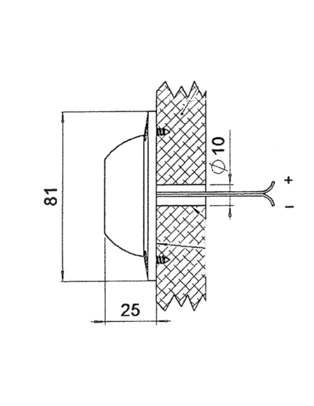 Luce subacquea LED inox AISI 316 per poppa/plancetta Bianco, Blu, RGBW