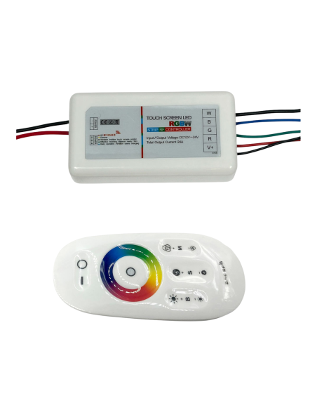 Centralina RGBW 12-24V 18A con telecomando | Dimmer e scenari