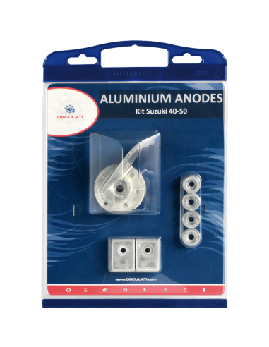 Kit anodi Suzuki 40/50 HP alluminio | Set completo OEM