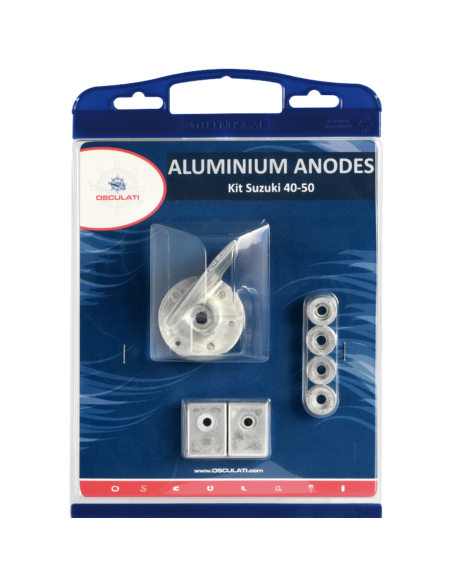 Kit anodi Suzuki 40/50 HP alluminio | Set completo OEM