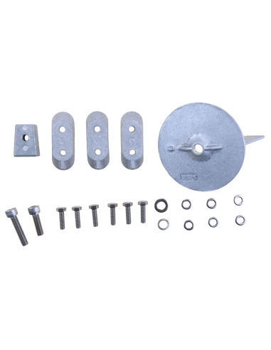 Kit anodi Yamaha 40/60 HP 4T alluminio | Set completo