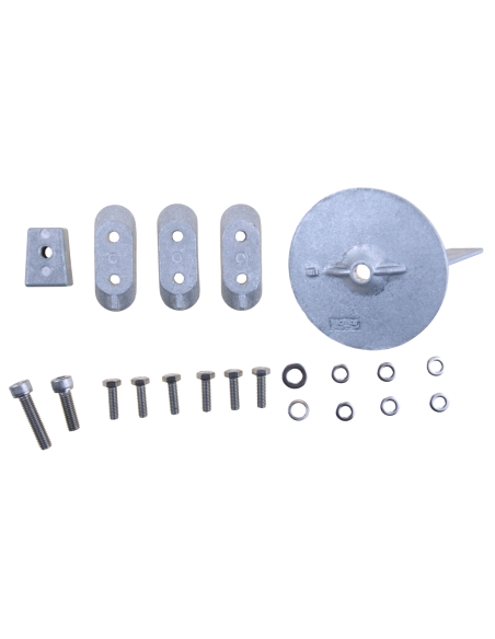 Kit anodi Yamaha 40/60 HP 4T alluminio | Set completo