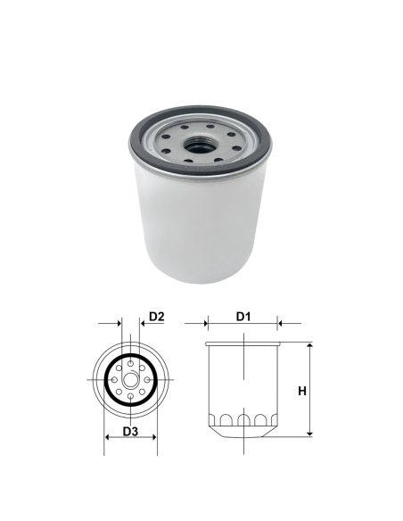 Cartuccia filtro carburante R20P 30 micron equivalente Racor