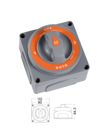 Deviatore Batterie Barca Selecta New MKII 300A
