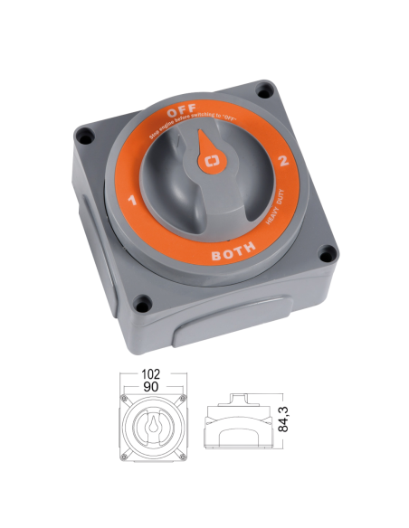 Deviatore Batterie Barca Selecta New MKII 300A