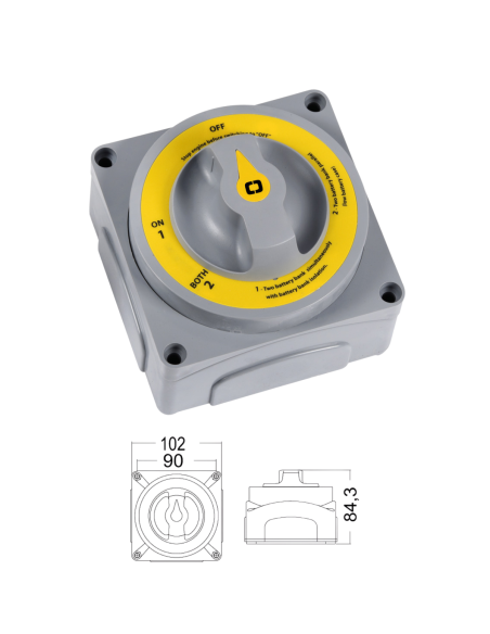 Deviatore Batterie Barca Selecta New MKIII 450A