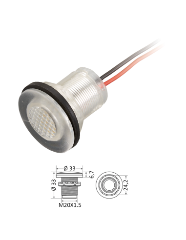 Luce di Cortesia LED da Incasso per Barca 12V IP67