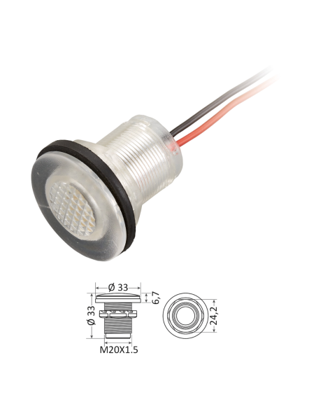 Luce di Cortesia LED da Incasso per Barca 12V IP67