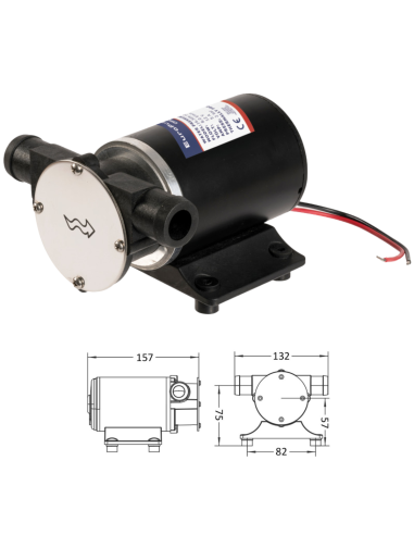 Pompa di Sentina Autoadescante 30 l/min 12V con Girante