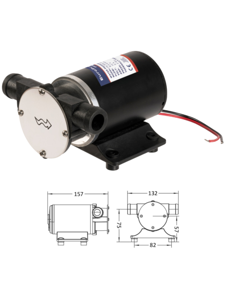 Pompa di Sentina Autoadescante 30 l/min 12V con Girante