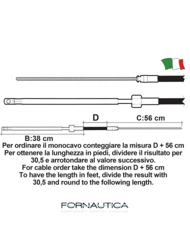 ULTRAFLEX Monocavo M58 per Timoneria T67