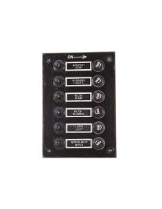 Pannello Elettrico serie Sea a 6 interruttori